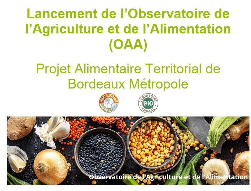 L’Observatoire de l’Agriculture et de l’Alimentation (OAA) est lancé